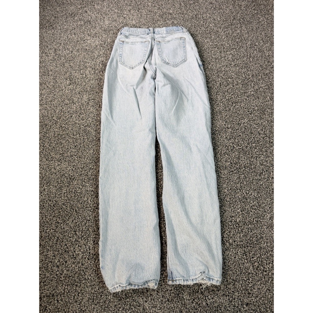 Abercrombie & Fitch Curve Love The Dad High Rise Jeans Women's Size 24 Blue - Picture 2 of 12
